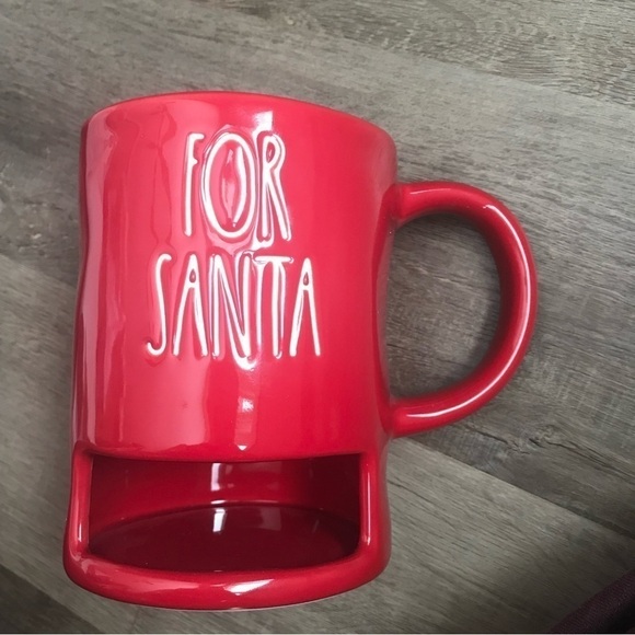 Rae Dunn FOR SANTA cookies & milk mug - Picture 1 of 8